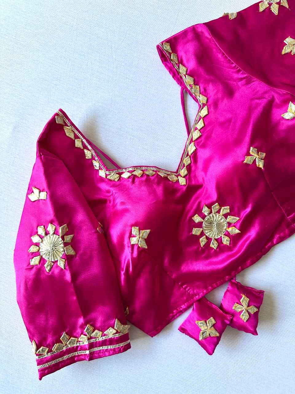 Ynf Satin KESH437 003 Readymade Blouses Wholesale Blouse Party Wear Blouse Fashion Blouse Manufacturer- Kapda Export