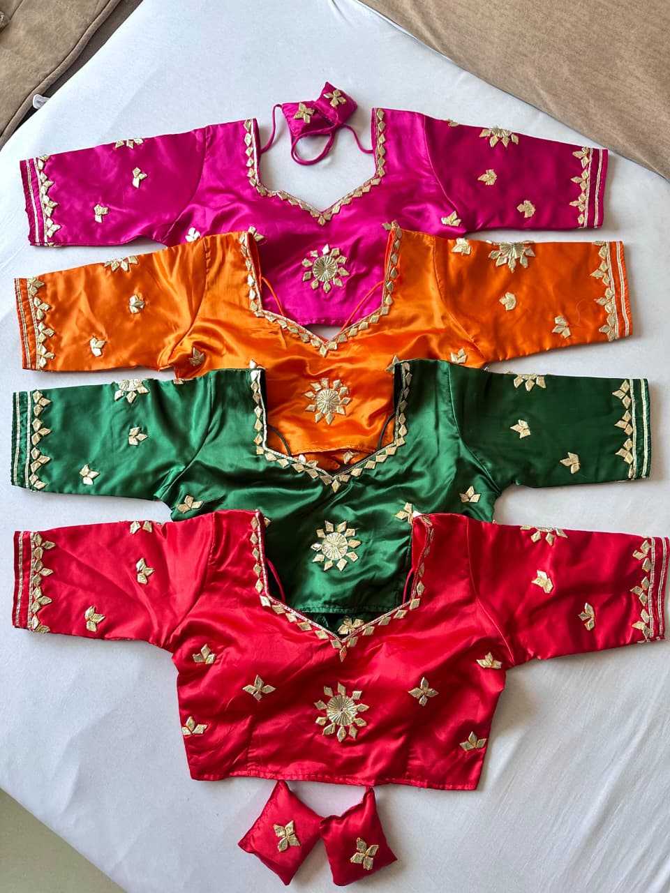 Ynf Satin KESH437 003 Readymade Blouses Wholesale Blouse Party Wear Blouse Fashion Blouse Manufacturer- Kapda Export
