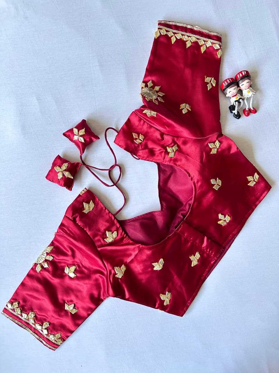 Ynf Satin KESH437 003 Readymade Blouses Wholesale Blouse Party Wear Blouse Fashion Blouse Manufacturer- Kapda Export