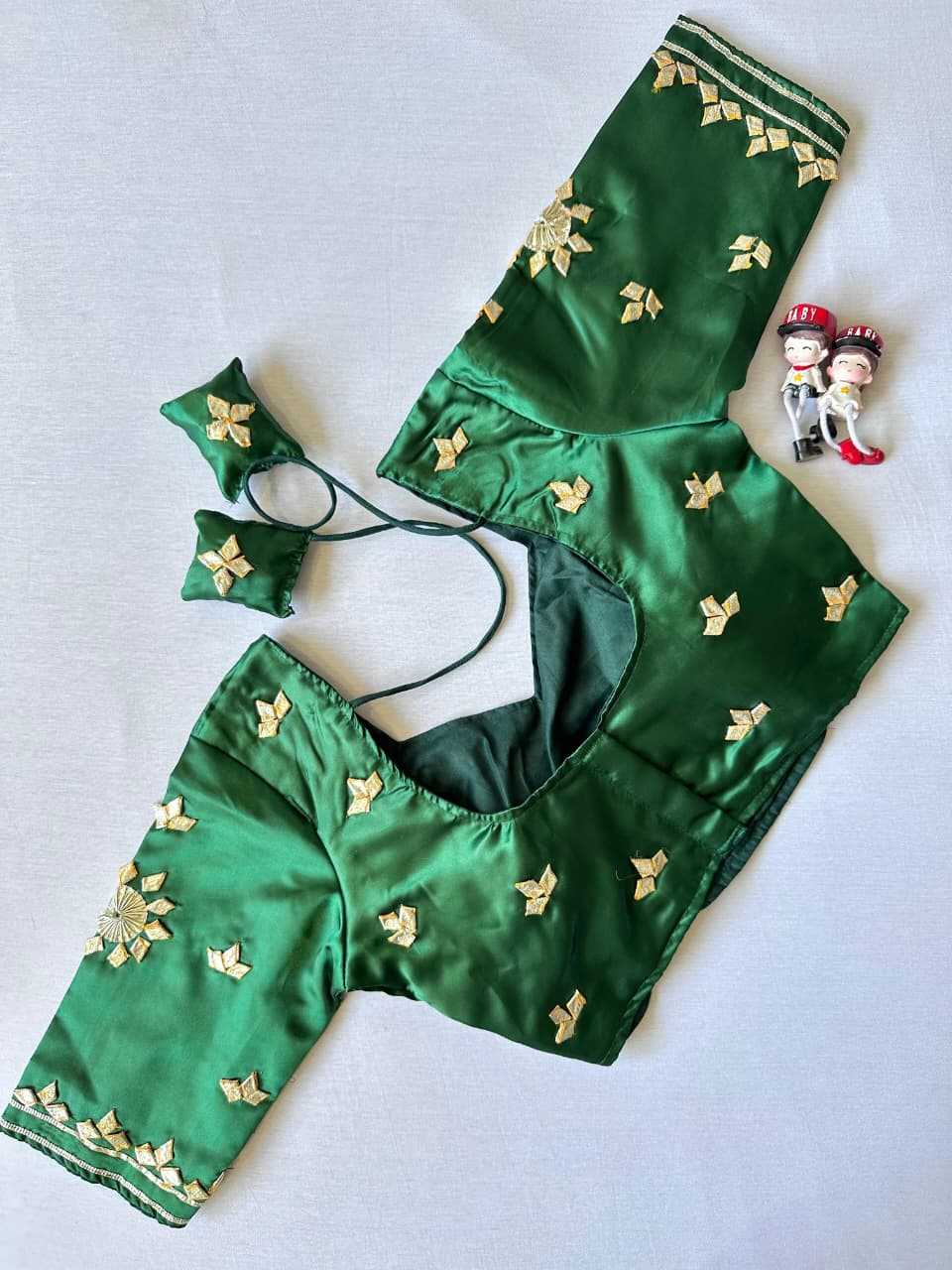 Ynf Satin KESH437 003 Readymade Blouses Wholesale Blouse Party Wear Blouse Fashion Blouse Manufacturer- Kapda Export