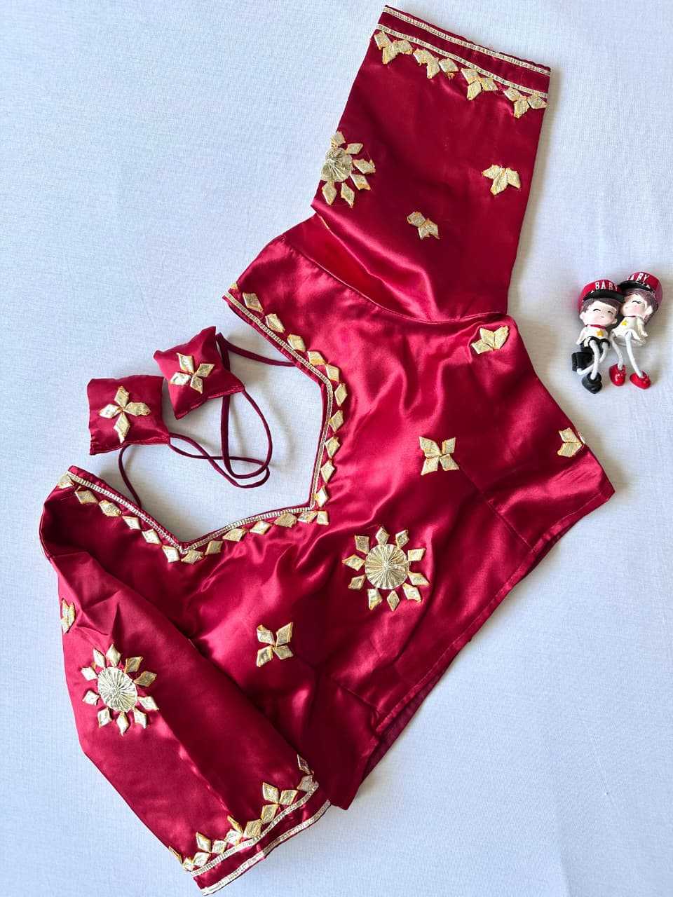 Ynf Satin KESH437 003 Readymade Blouses Wholesale Blouse Party Wear Blouse Fashion Blouse Manufacturer- Kapda Export