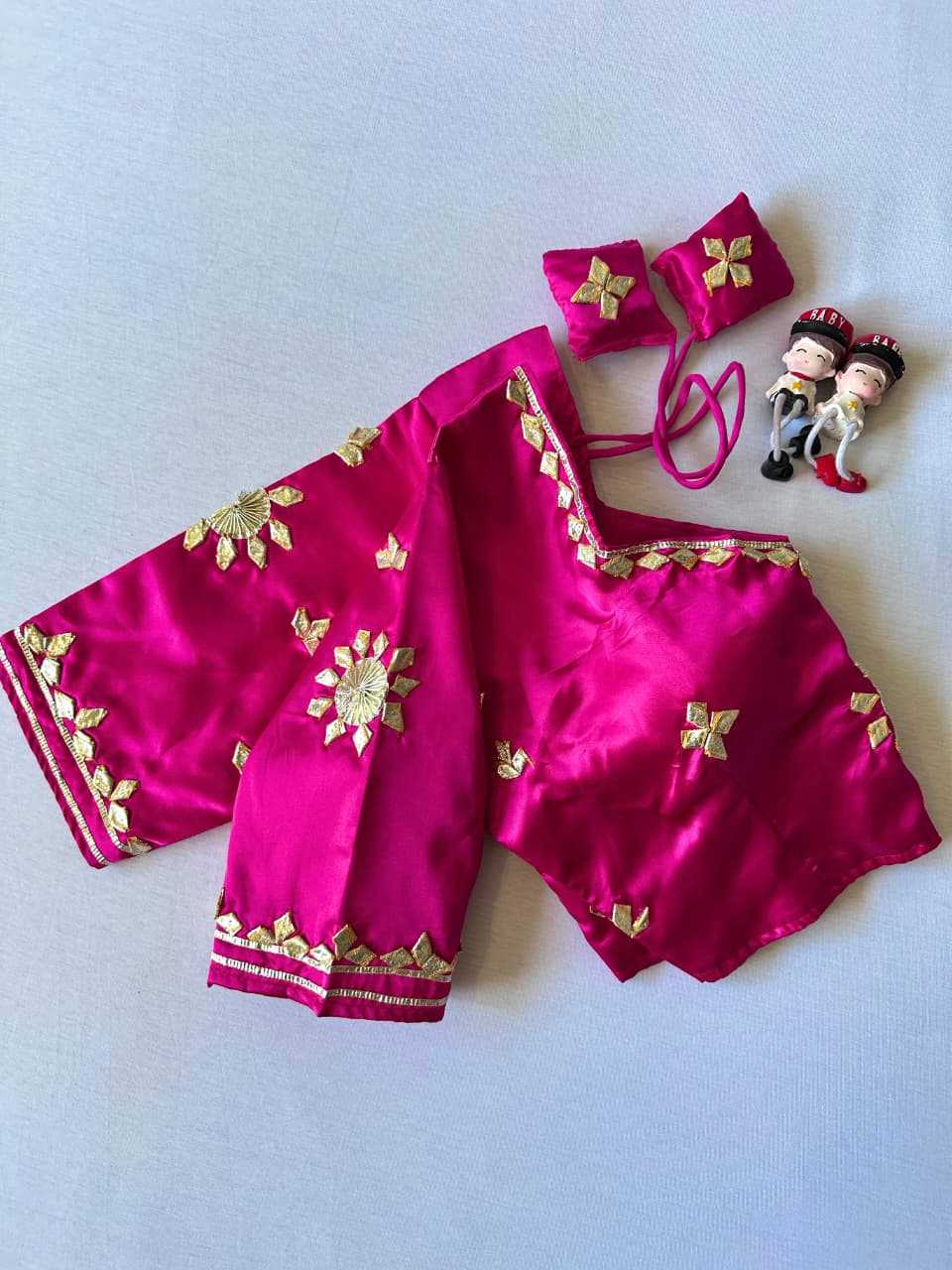 Ynf Satin KESH437 003 Readymade Blouses Wholesale Blouse Party Wear Blouse Fashion Blouse Manufacturer- Kapda Export