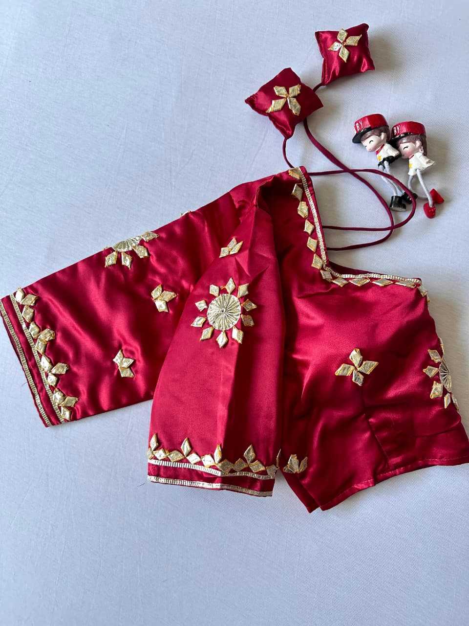 Ynf Satin KESH437 003 Readymade Blouses Wholesale Blouse Party Wear Blouse Fashion Blouse Manufacturer- Kapda Export