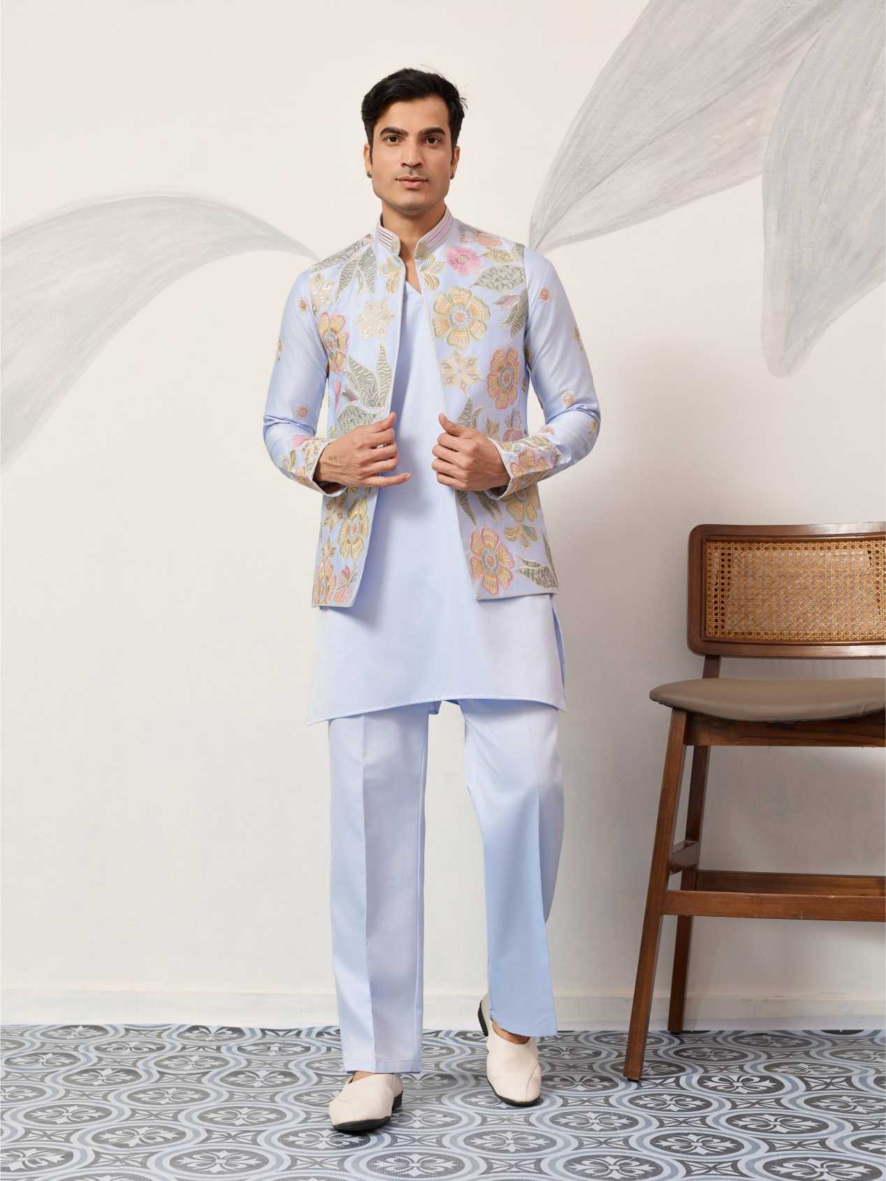 Ynf Satin Silk RIN202 21041 VIRAASAT CARNIVAL Mens Wear Wholesale Mens Kurta Pyjama Men Kurta Pajama Men Wedding kurta Manufacturer- Kapda Export