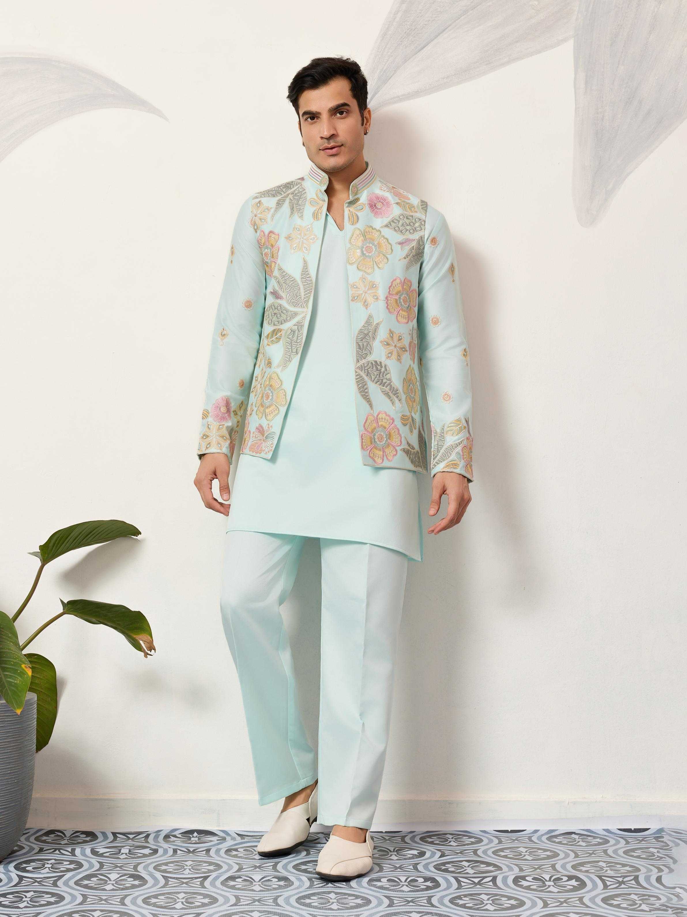 Ynf Satin Silk RIN202 21041 VIRAASAT CARNIVAL Mens Wear Wholesale Mens Kurta Pyjama Men Kurta Pajama Men Wedding kurta Manufacturer- Kapda Export