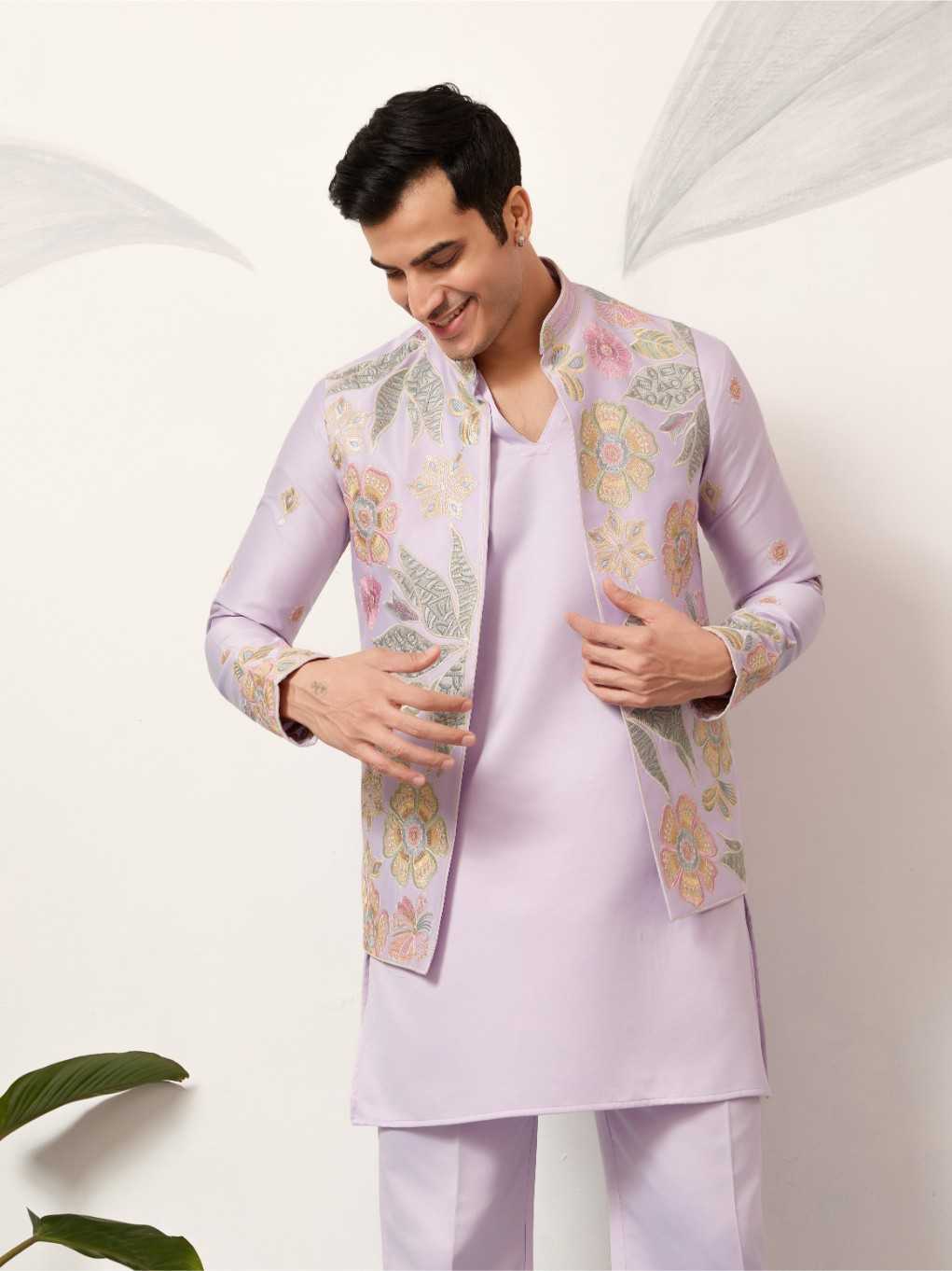 Ynf Satin Silk RIN202 SHUBHKALA VIRAASAT 21041 Mens Wear Wholesale Mens Kurta Pyjama Men Short Kurta Men Wedding kurta Manufacturer- Kapda Export