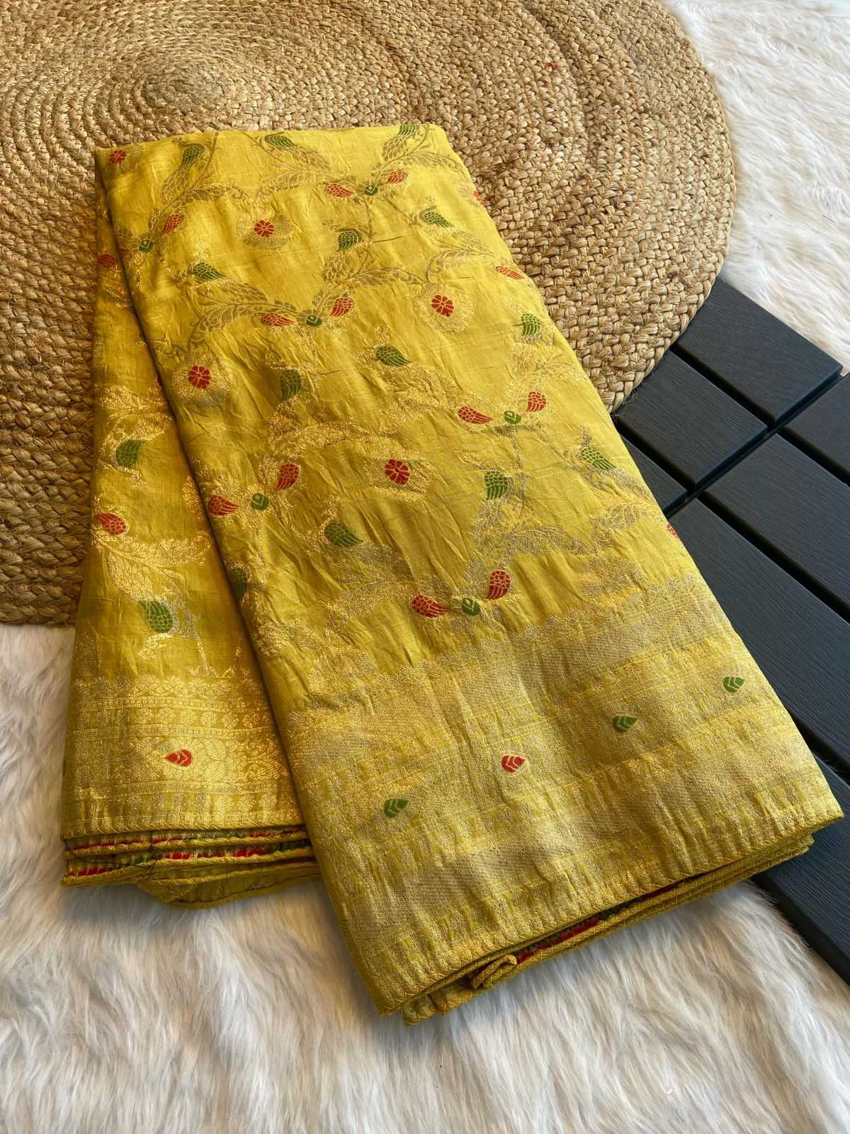 Ynf Silk Cotton KESH484 VIKASH Sarees Wholesale Ruffle Sarees Butta Sarees Festive Sarees Manufacturer- Kapda Export