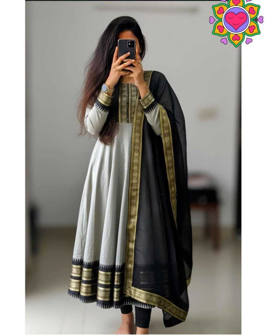 Ynf Silk Cotton KESH550 316 Gowns Wholesale Party Gowns Evening Gowns Designer Gowns Manufacturer- Kapda Export