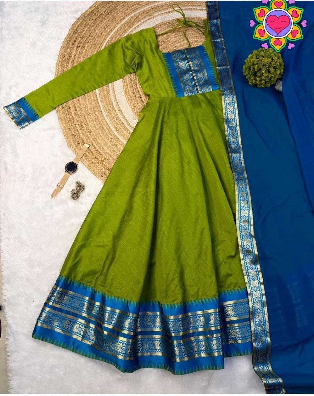 Ynf Silk Cotton KESH550 316 Gowns Wholesale Party Gowns Evening Gowns Designer Gowns Manufacturer- Kapda Export