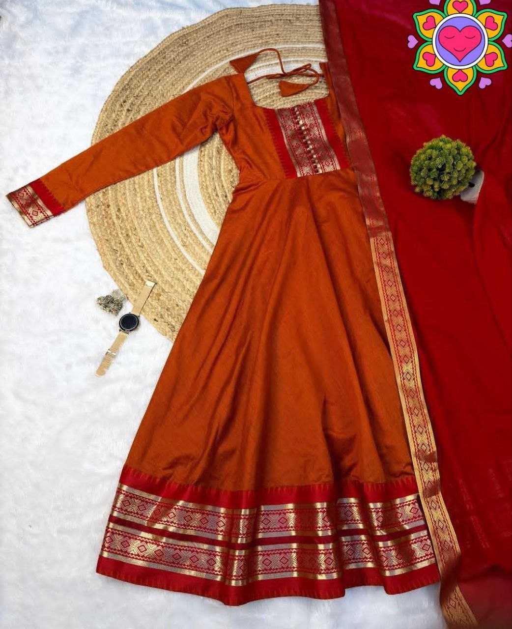 Ynf Silk Cotton KESH550 316 Gowns Wholesale Party Gowns Evening Gowns Designer Gowns Manufacturer- Kapda Export