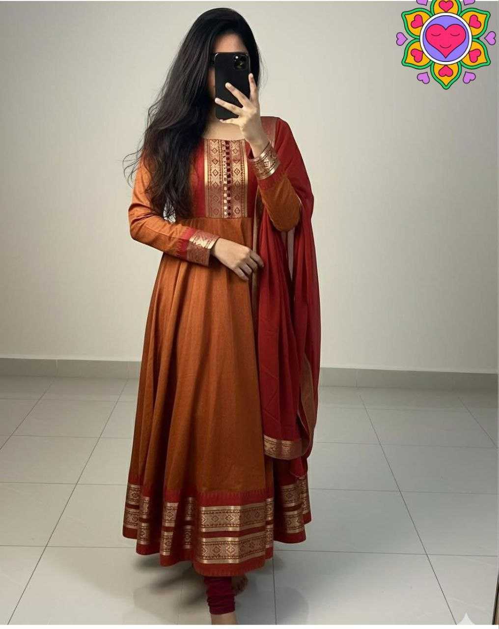 Ynf Silk Cotton KESH550 316 Gowns Wholesale Party Gowns Evening Gowns Designer Gowns Manufacturer- Kapda Export