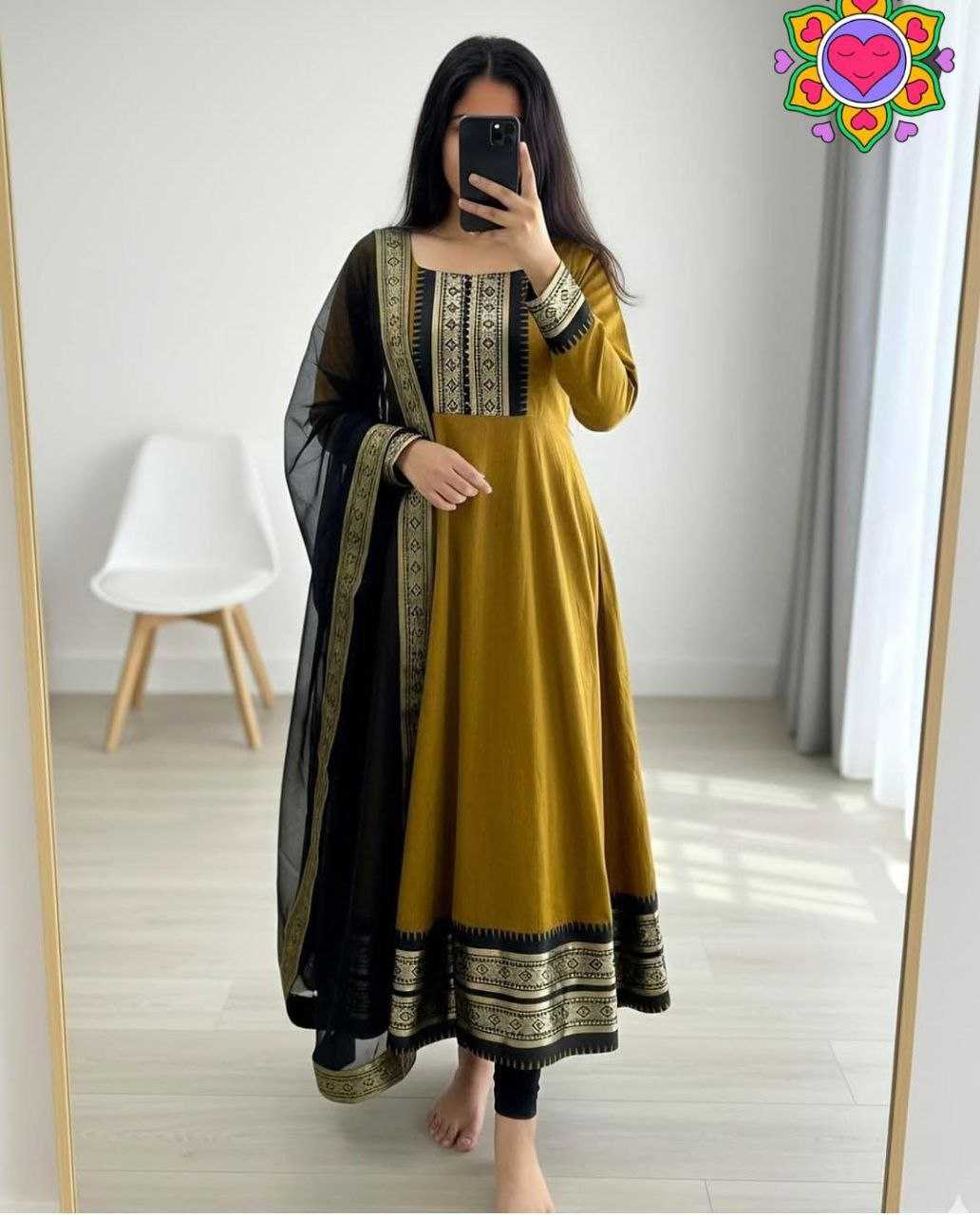 Ynf Silk Cotton KESH550 316 Gowns Wholesale Party Gowns Evening Gowns Designer Gowns Manufacturer- Kapda Export