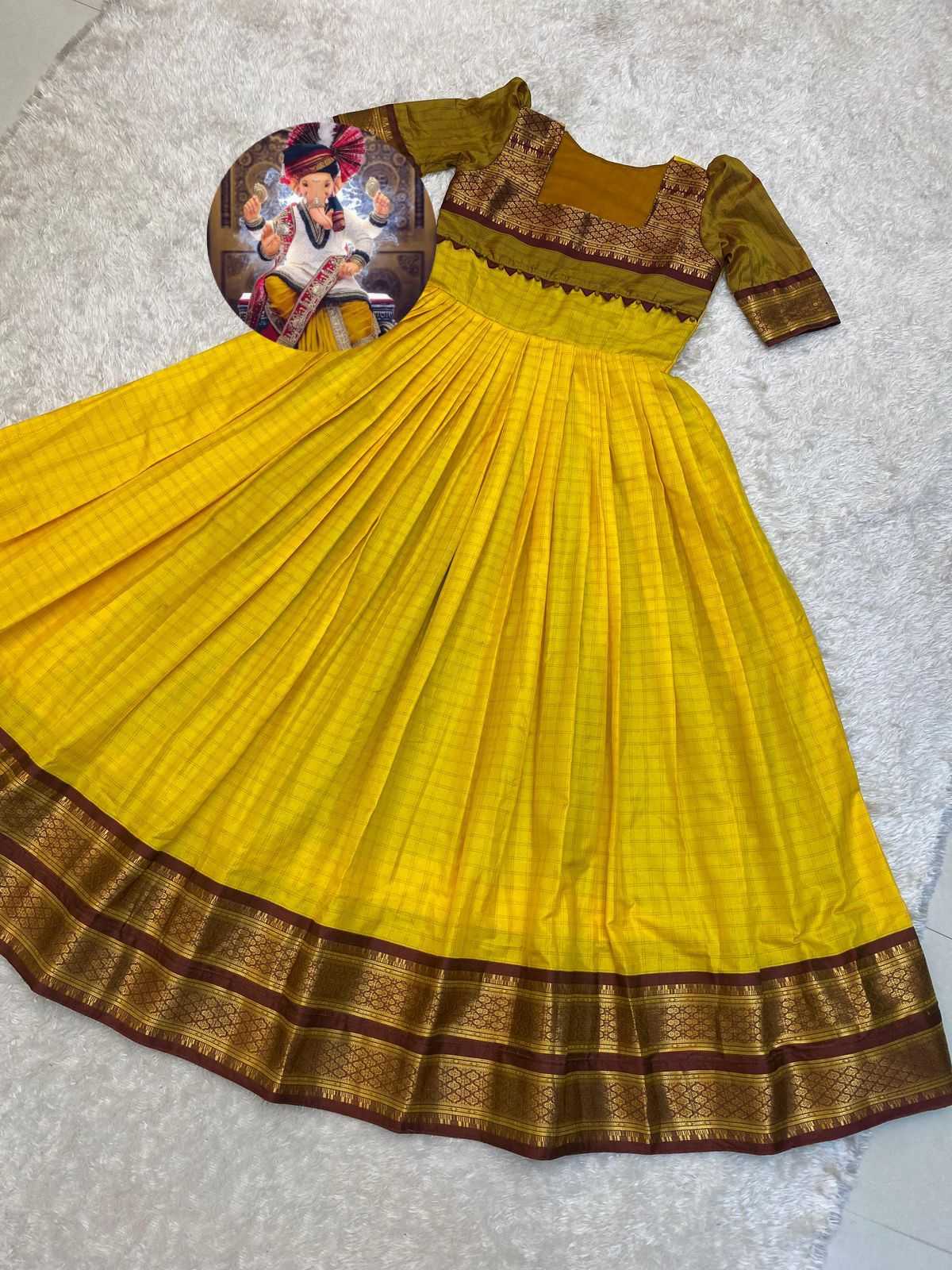 Ynf Silk Cotton RIN235 ONE Gowns Wholesale Evening Gowns Party Wear Gowns Designer Gowns Manufacturer- Kapda Export