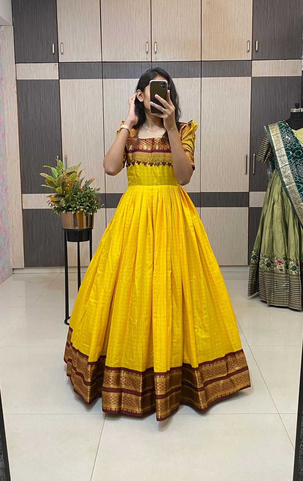 Ynf Silk Cotton RIN235 ONE Gowns Wholesale Fancy Gowns Party Gowns Long Gowns Manufacturer- Kapda Export