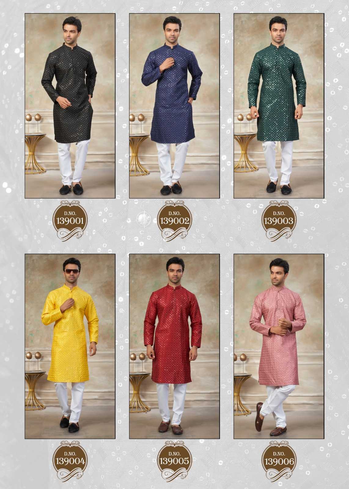 Ynf Silk KESH530 Outluk Vol 139 Mens Wear Wholesale Mens Kurta Pyjama Silk Kurta Designer Ethnic Set Manufacturer- Kapda Export