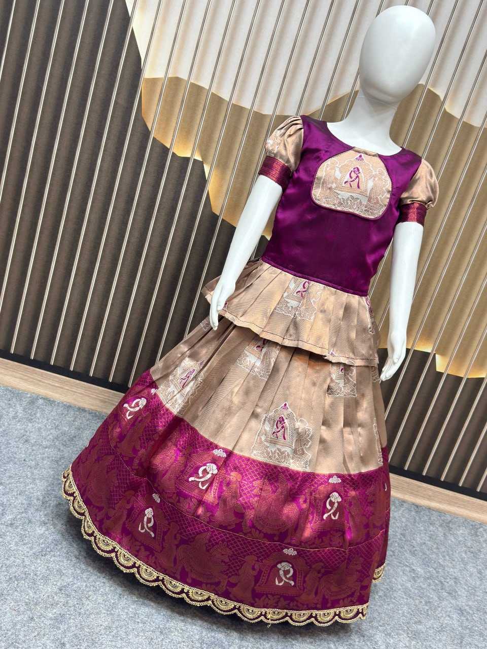 Ynf Silk KESH642 066 Kids Wear Wholesale Kids Lehenga Kids Lehenga Choli Girls Ethnic Wear Manufacturer- Kapda Export