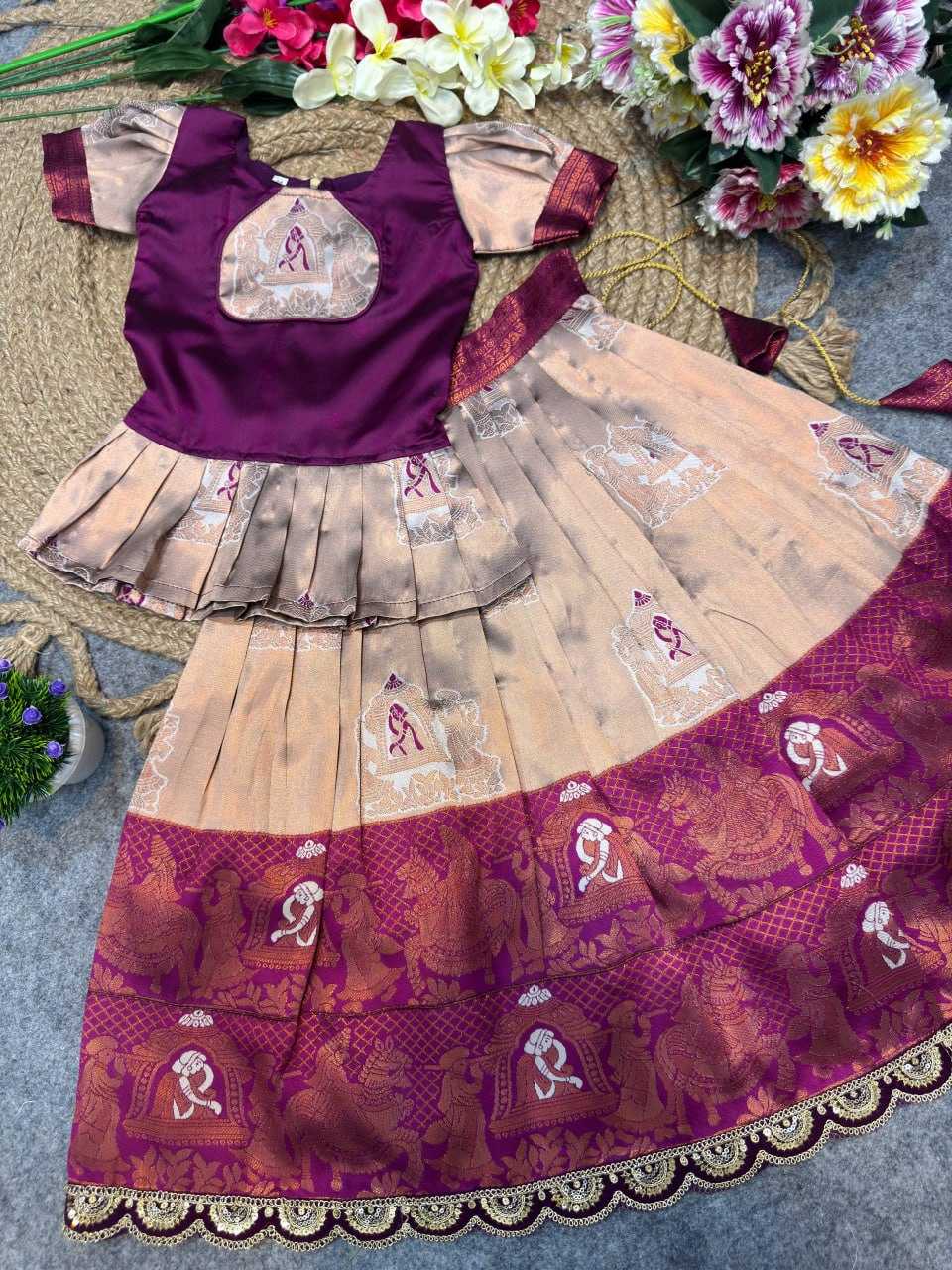 Ynf Silk KESH642 066 Kids Wear Wholesale Kids Lehenga Kids Lehenga Choli Girls Ethnic Wear Manufacturer- Kapda Export