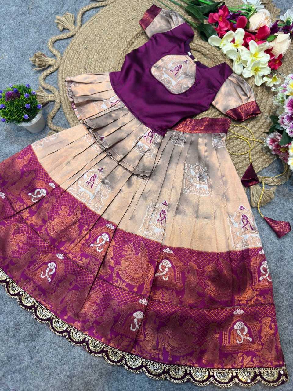 Ynf Silk KESH642 066 Kids Wear Wholesale Kids Lehenga Kids Lehenga Choli Girls Ethnic Wear Manufacturer- Kapda Export