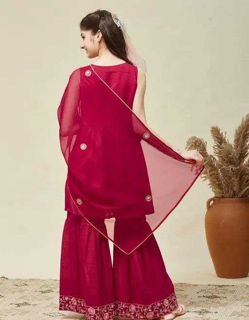 Ynf Silk KESH642 NIRJA Kids Wear Wholesale Girls Kurti Kids Ethnic Wear Kids Festive Wear Manufacturer- Kapda Export