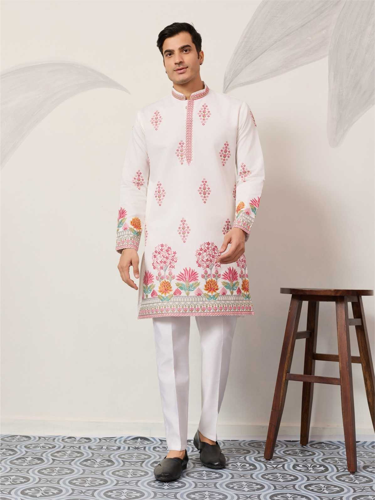 Ynf Silk RIN202 61641 THE GRAND KURTA Mens Wear Wholesale Mens Kurta Pyjama Men Kurta Pajama Men Wedding kurta Manufacturer- Kapda Export