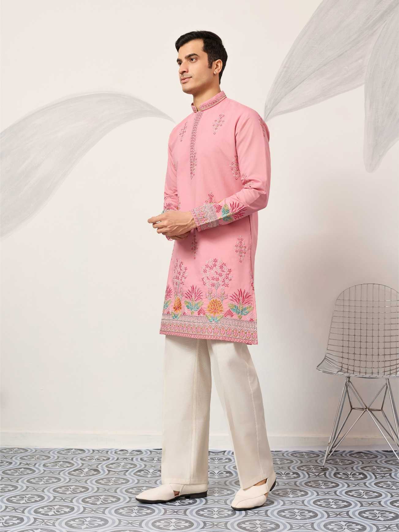 Ynf Silk RIN202 61641 THE GRAND KURTA Mens Wear Wholesale Mens Kurta Pyjama Men Kurta Pajama Men Wedding kurta Manufacturer- Kapda Export