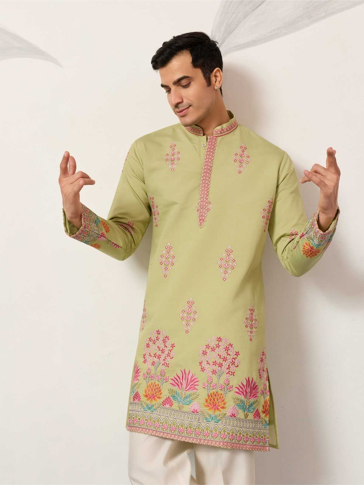 Ynf Silk RIN202 61641 THE GRAND KURTA Mens Wear Wholesale Mens Kurta Pyjama Men Kurta Pajama Men Wedding kurta Manufacturer- Kapda Export