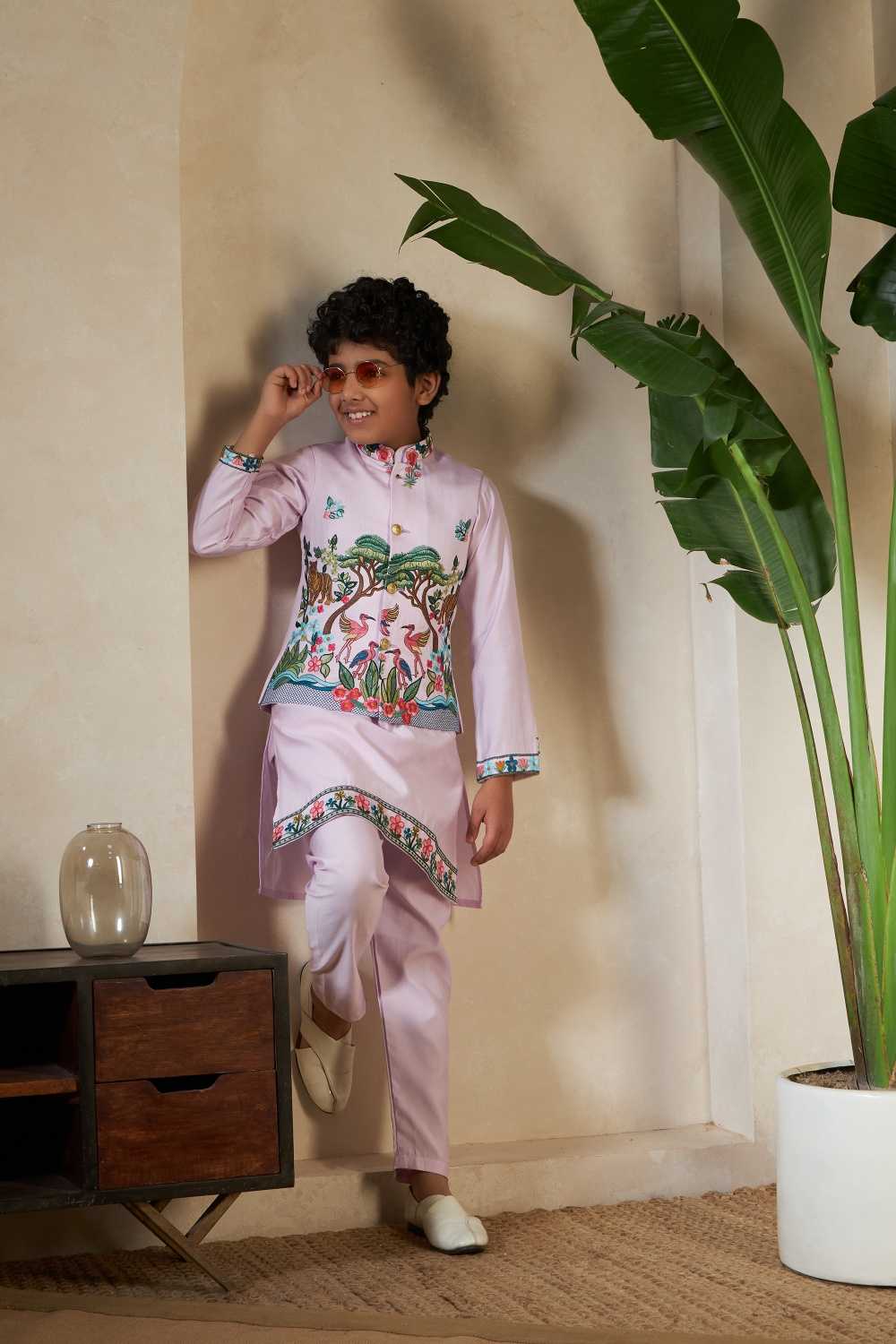 Ynf Silk RIN202 91061 ROYAL VANTARA Kids Wear Wholesale Boys Kurta Pyjama Kids Kurta Pajama Baby Boy Kurta Set Manufacturer- Kapda Export
