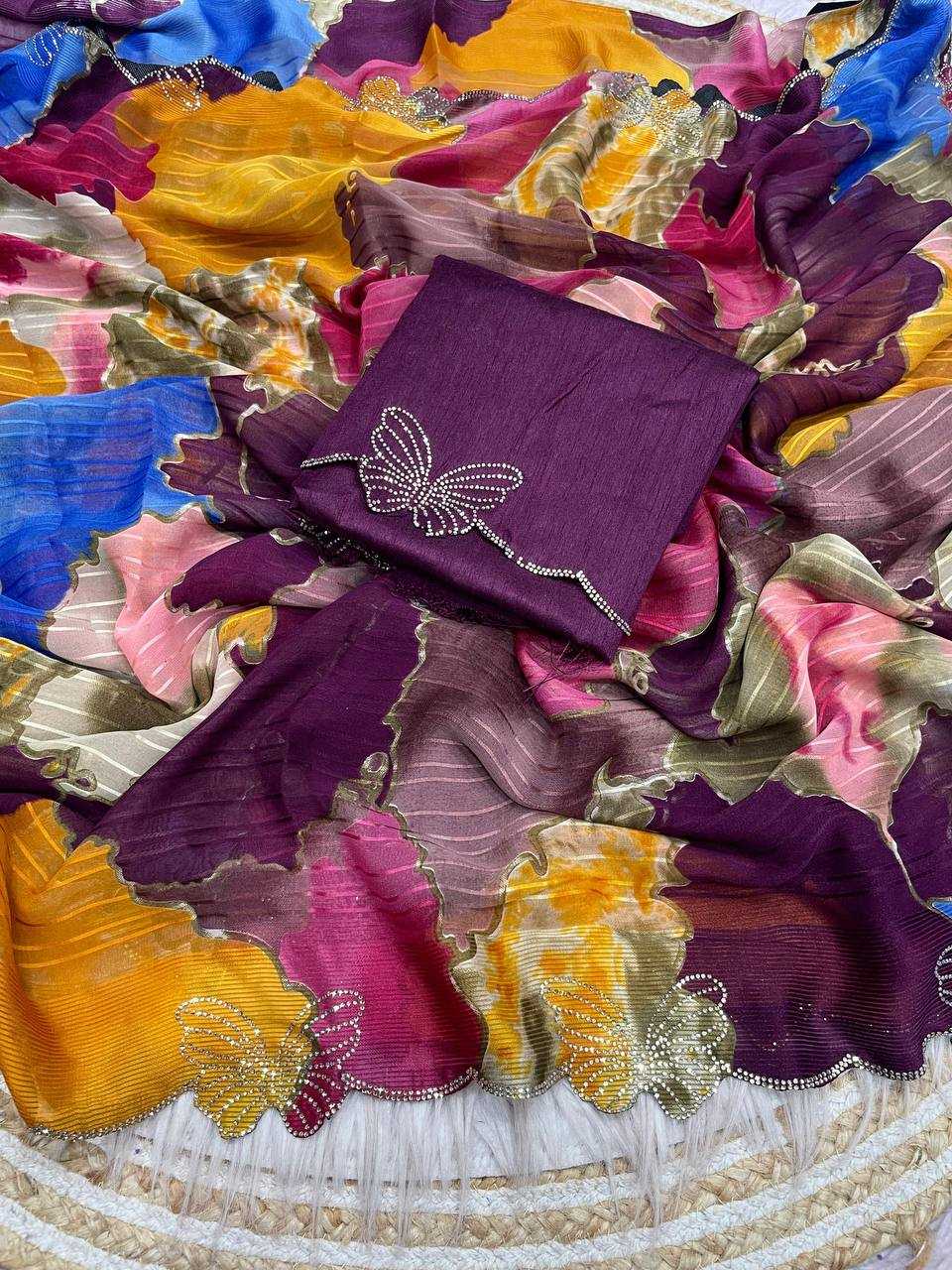 Ynf Silk RIN230 683 Sarees Wholesale Designer Sarees Fancy Sarees Weightless Sarees Manufacturer- Kapda Export