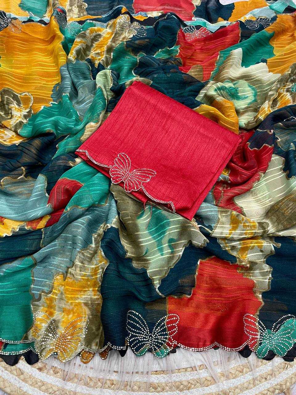 Ynf Silk RIN230 683 Sarees Wholesale Designer Sarees Fancy Sarees Weightless Sarees Manufacturer- Kapda Export