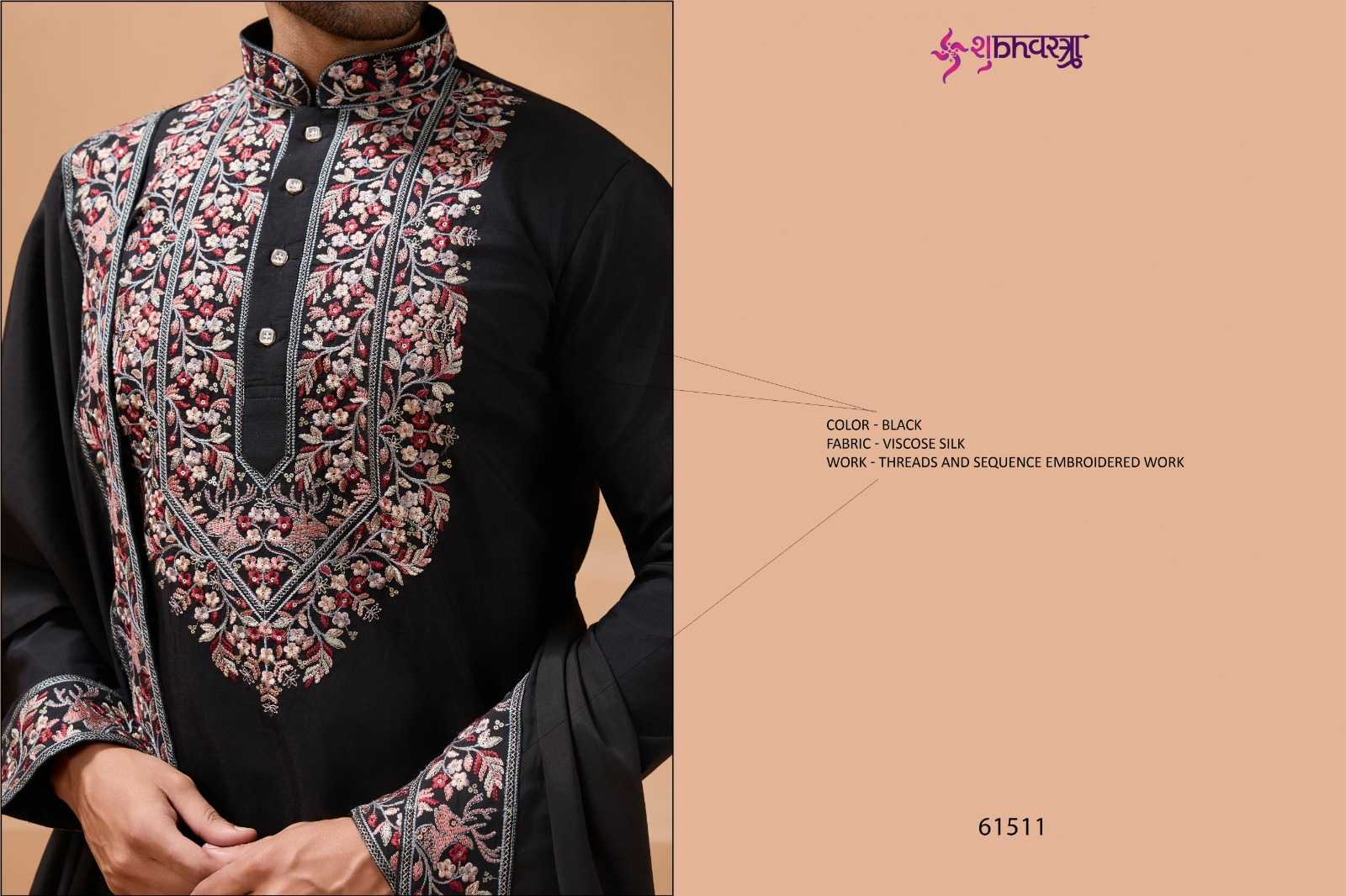 Ynf Silk Viscose KESH530 SHUBHVASTRA ROYAL 61511 Mens Wear Wholesale Mens Kurtas Mens Kurta Pyjama Men Wedding kurta Manufacturer- Kapda Export