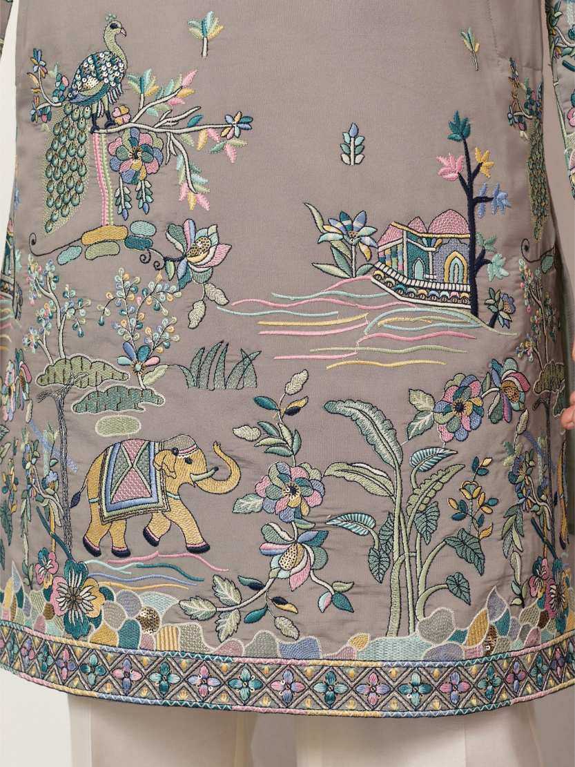 Ynf Silk Viscose RIN202 SHUBHVASTRA COUTURE 61601 Mens Wear Wholesale Mens Kurtas Mens Kurta Pyjama Men Wedding kurta Manufacturer- Kapda Export