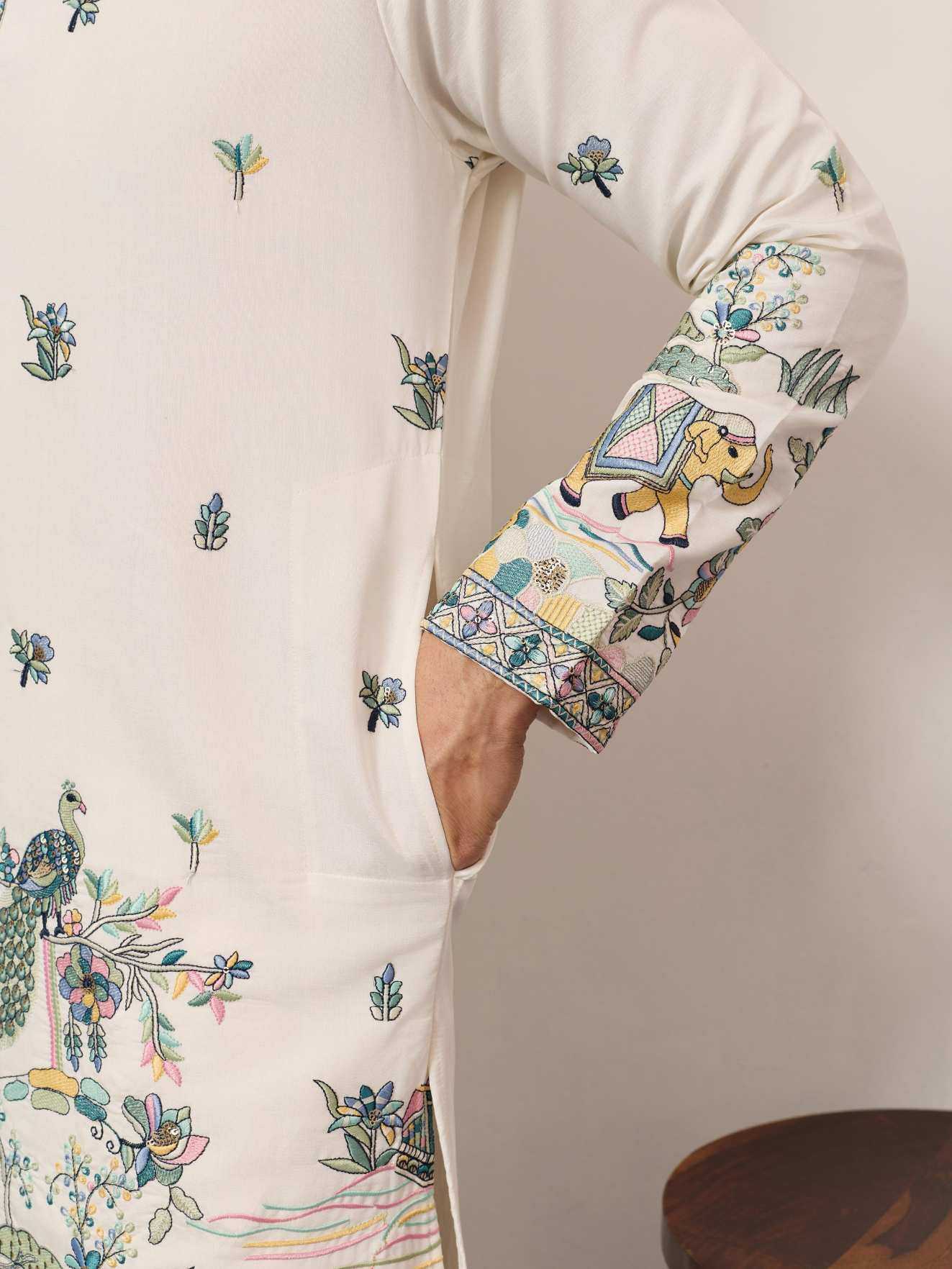 Ynf Silk Viscose RIN202 SHUBHVASTRA COUTURE 61601 Mens Wear Wholesale Mens Kurtas Mens Kurta Pyjama Men Wedding kurta Manufacturer- Kapda Export