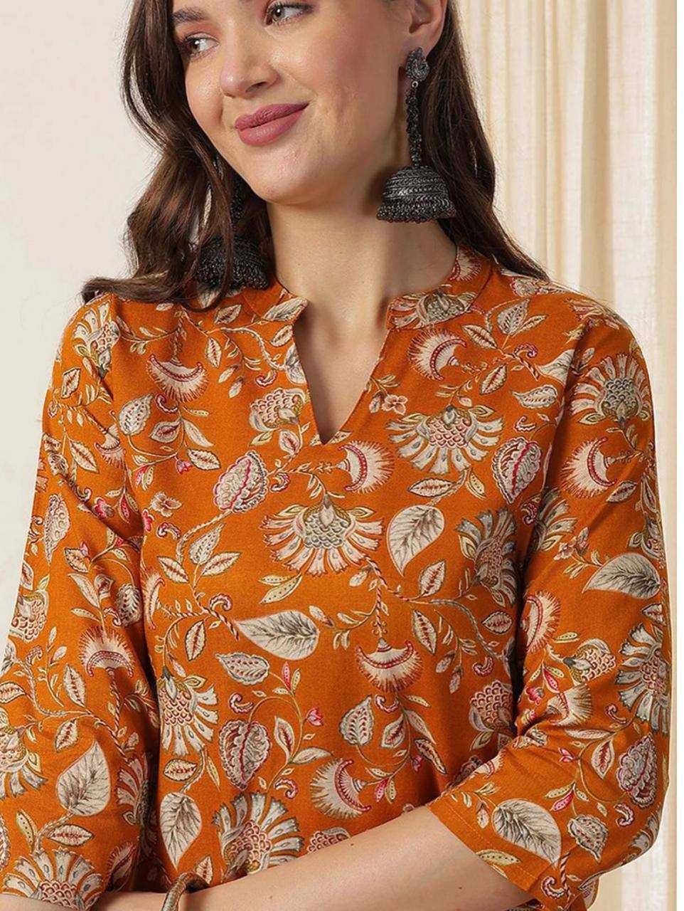 Ynf Slub Reyon KESH175 SAFAR Western Wears Wholesale Co-ord Set Tops Women Shirts Manufacturer- Kapda Export