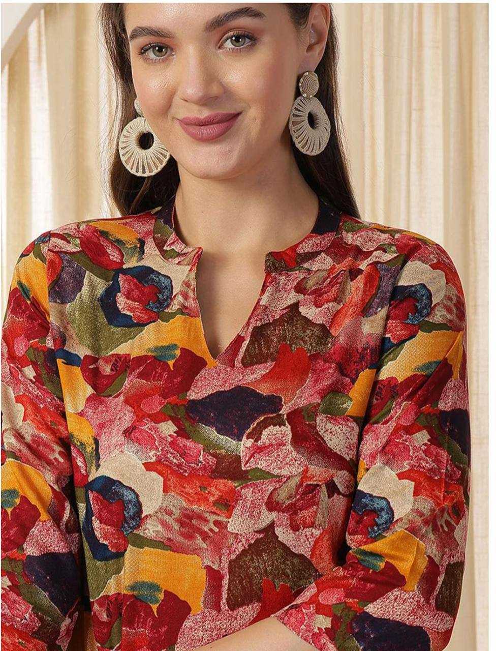 Ynf Slub Reyon KESH175 SHIKSHA Kurti Wholesale Workwear Kurtis Short Kurtis Designer Kurtis Manufacturer- Kapda Export