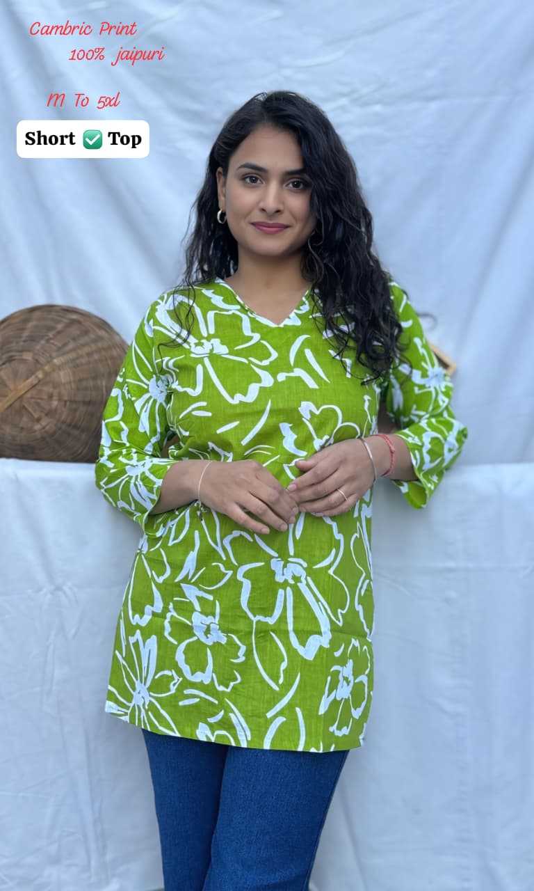 Ynf Soft Cotton KESH594 CAMBRIC Kurti Wholesale Casual Kurtis Festive Kurtis Short Kurtis Manufacturer- Kapda Export