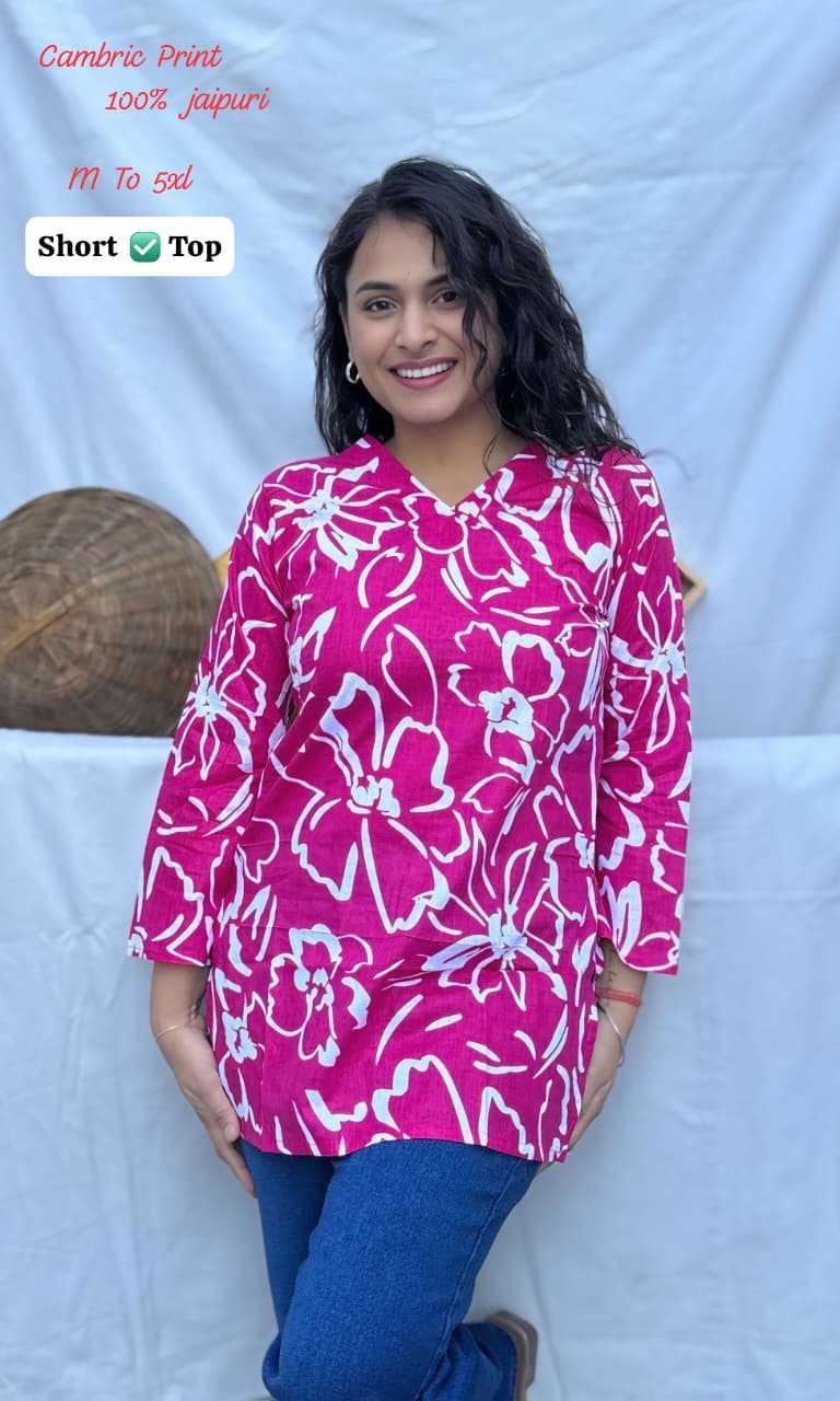 Ynf Soft Cotton KESH594 CAMBRIC Kurti Wholesale Casual Kurtis Festive Kurtis Short Kurtis Manufacturer- Kapda Export