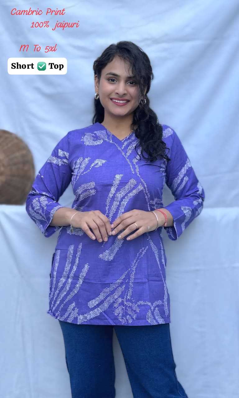Ynf Soft Cotton KESH594 CAMBRIC Kurti Wholesale Casual Kurtis Festive Kurtis Short Kurtis Manufacturer- Kapda Export