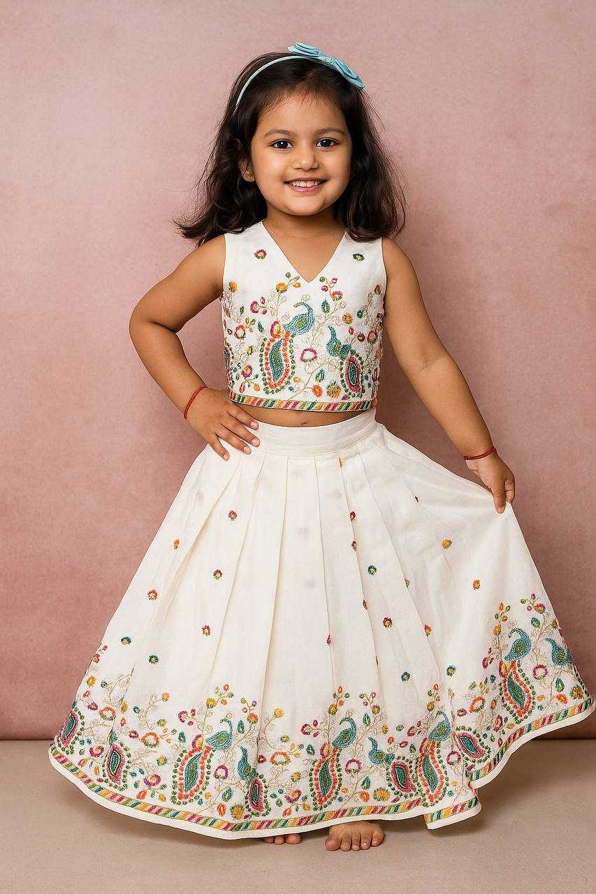 Ynf Soft Cotton KESH709 15 Kids Wear Wholesale Kids Lehenga Choli Girls Ethnic Wear Kids Traditional Jackets Manufacturer- Kapda Export