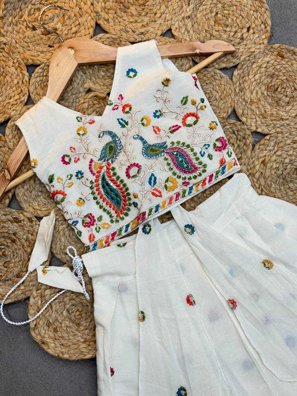 Ynf Soft Cotton KESH709 15 Kids Wear Wholesale Kids Lehenga Choli Girls Ethnic Wear Kids Traditional Jackets Manufacturer- Kapda Export