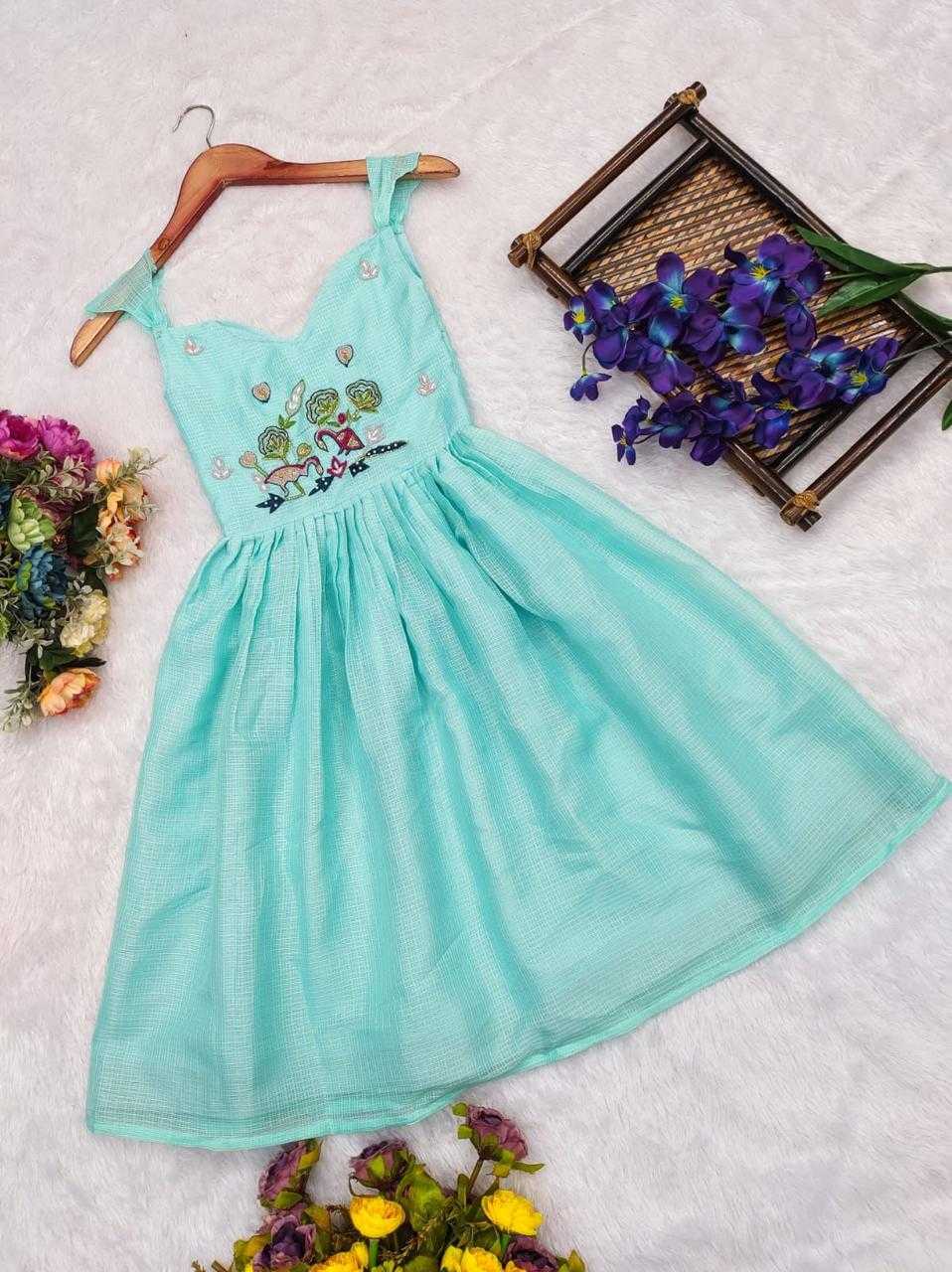 Ynf Soft Dola RIN235 OTIS Kids Wear Wholesale Kids Gown Kids Designer Frock Kids Party Wear Ethnic Manufacturer- Kapda Export