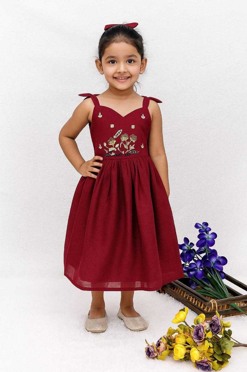 Ynf Soft Dola RIN235 OTIS Kids Wear Wholesale Kids Gown Kids Designer Frock Kids Party Wear Ethnic Manufacturer- Kapda Export