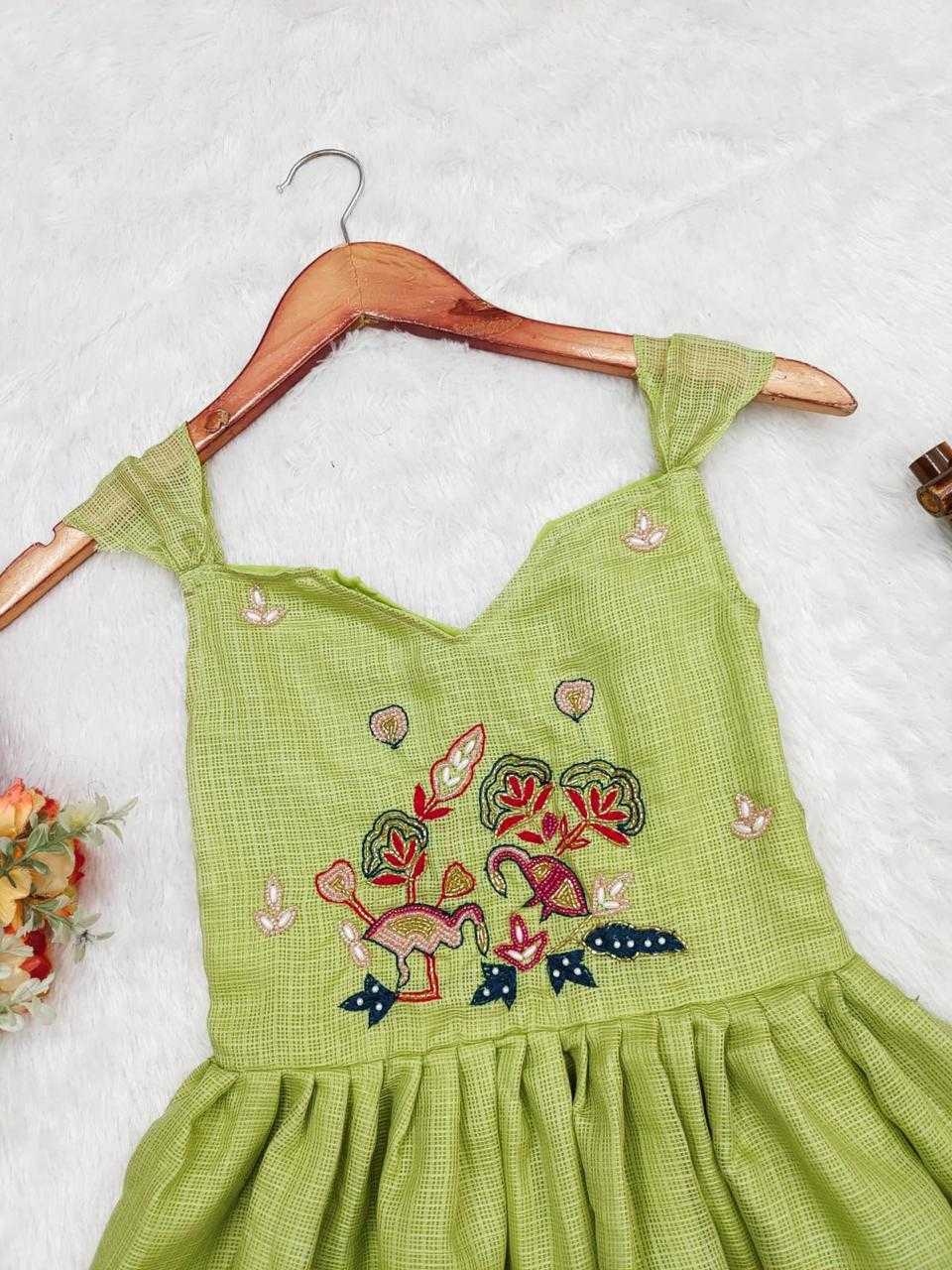 Ynf Soft Dola RIN235 OTIS Kids Wear Wholesale Kids Gown Kids Designer Frock Kids Party Wear Ethnic Manufacturer- Kapda Export