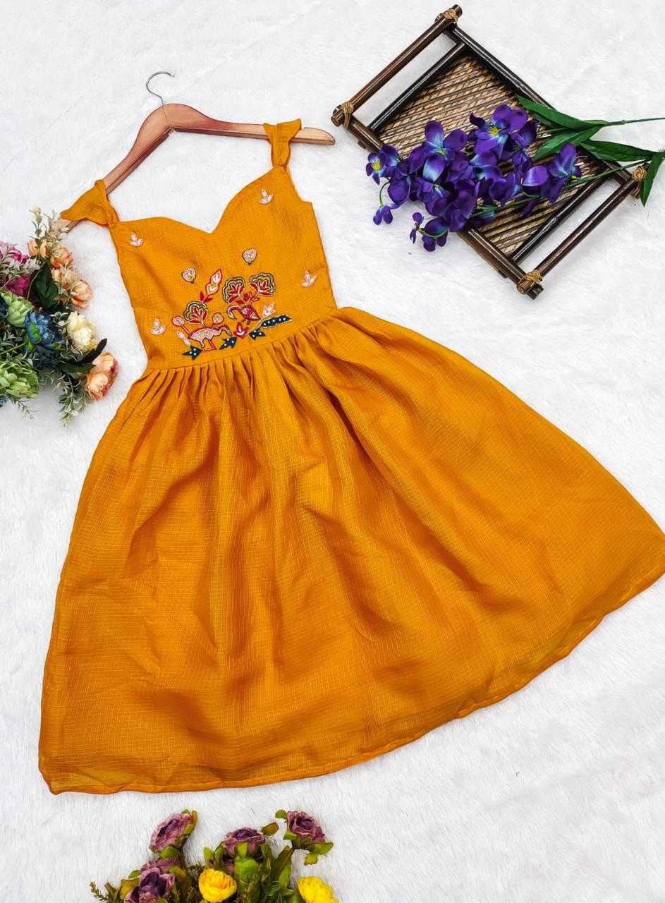 Ynf Soft Dola RIN235 OTIS Kids Wear Wholesale Kids Gown Kids Designer Frock Kids Party Wear Ethnic Manufacturer- Kapda Export