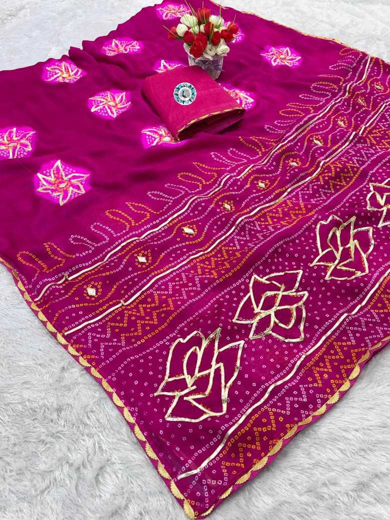 Ynf Soft Gold Crush KESH584 ART Sarees Wholesale Printed Sarees Embroidered Sarees Gota Work Saree Manufacturer- Kapda Export