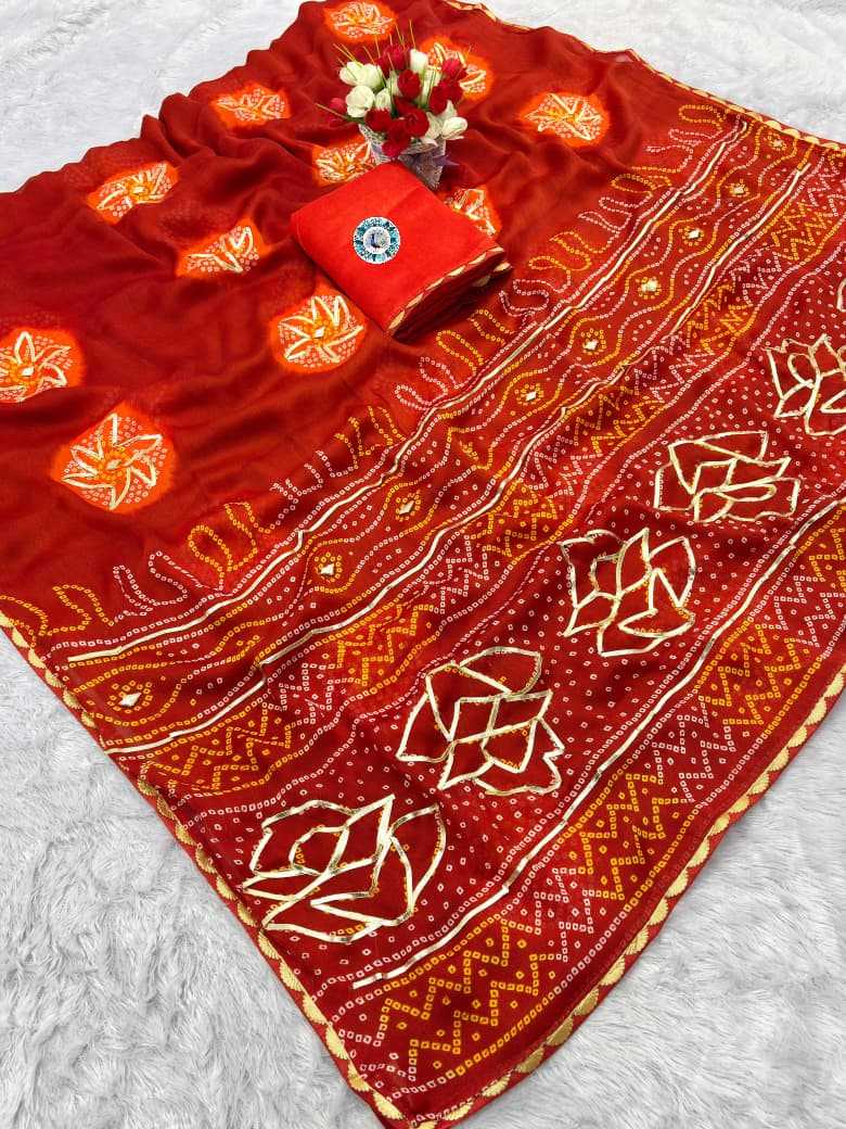 Ynf Soft Gold Crush KESH584 ART Sarees Wholesale Printed Sarees Embroidered Sarees Gota Work Saree Manufacturer- Kapda Export