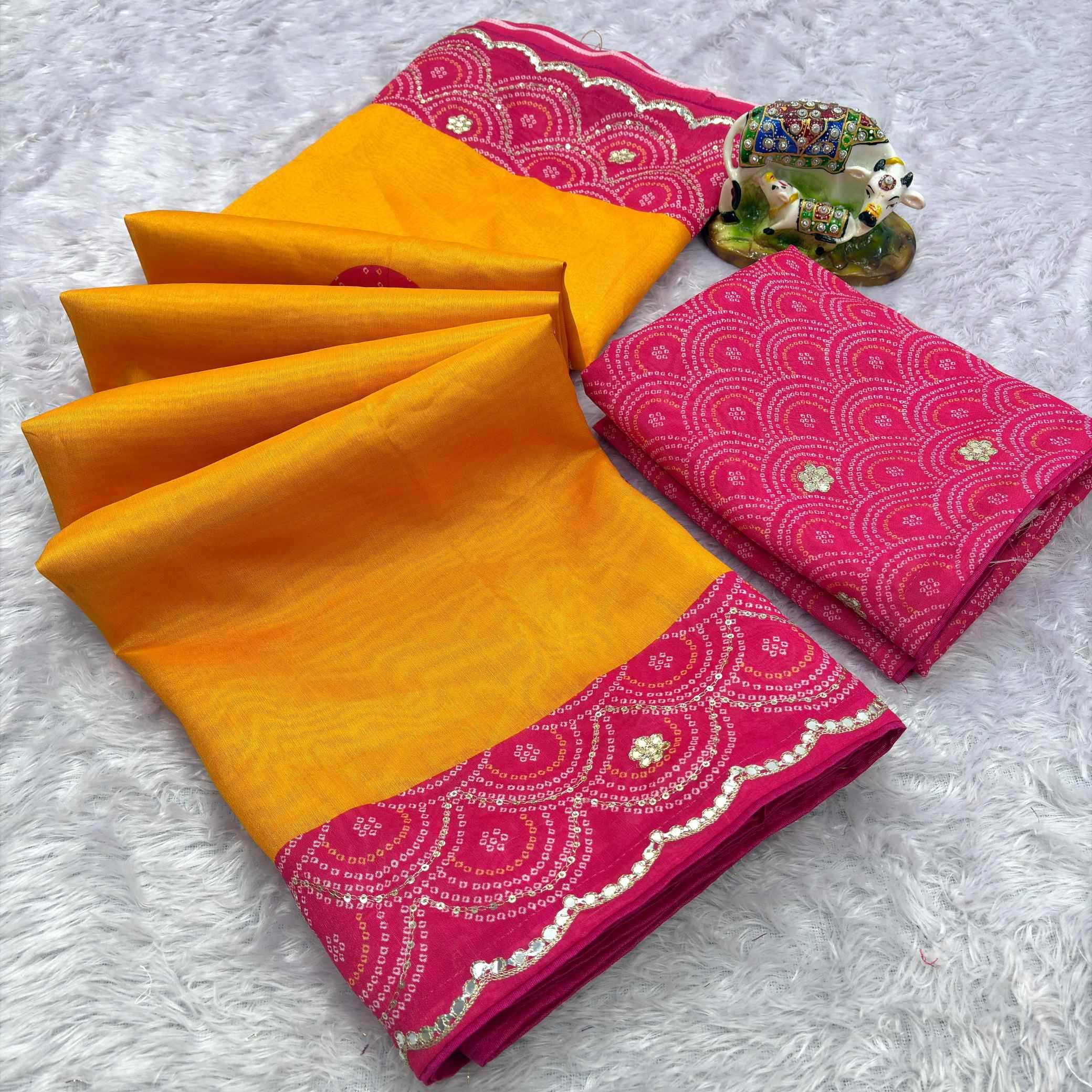 Ynf Soft Silk KESH649 SAYAR Sarees Wholesale Sequins Work Saree Gota Work Saree Festive Sarees Manufacturer- Kapda Export