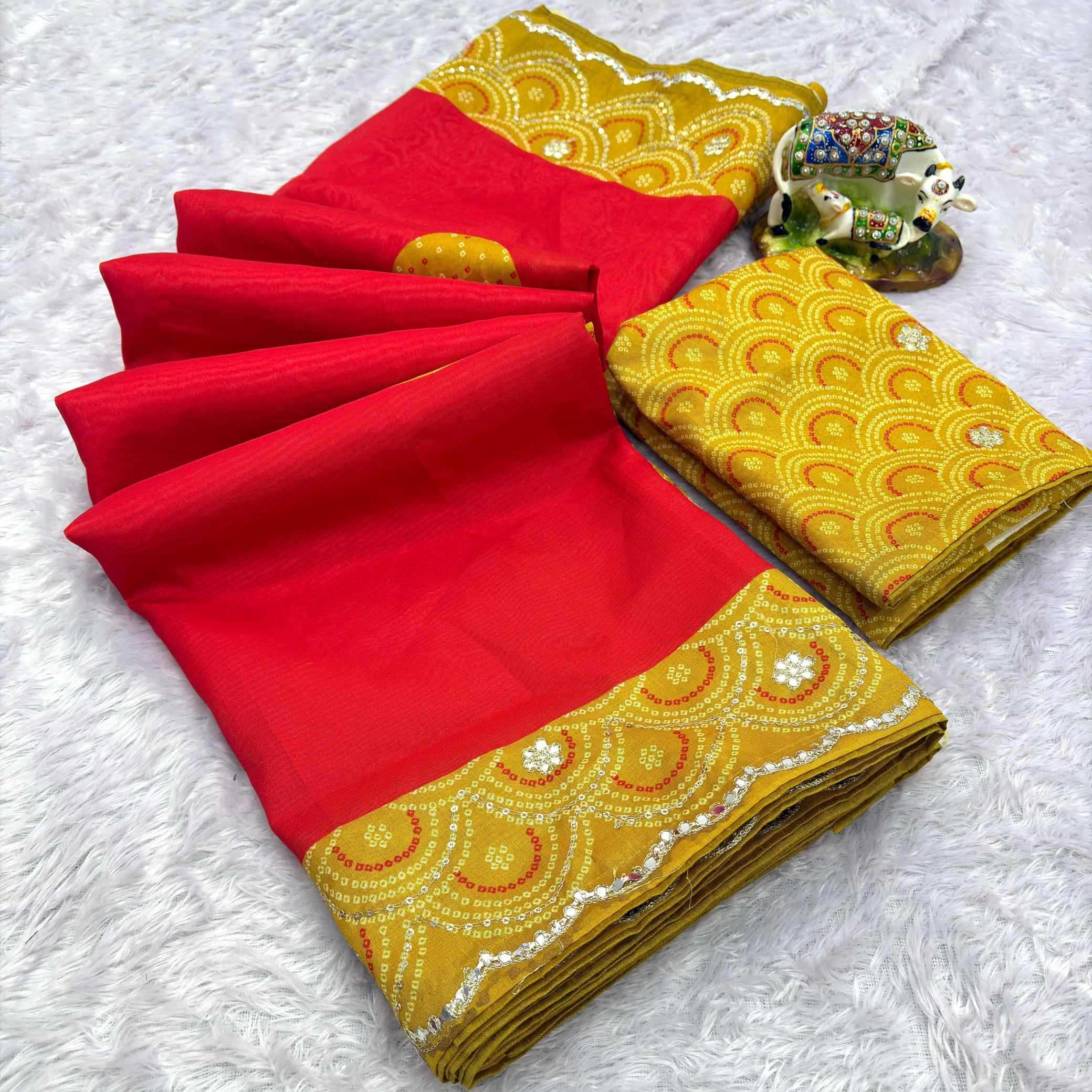 Ynf Soft Silk KESH649 SAYAR Sarees Wholesale Sequins Work Saree Gota Work Saree Festive Sarees Manufacturer- Kapda Export