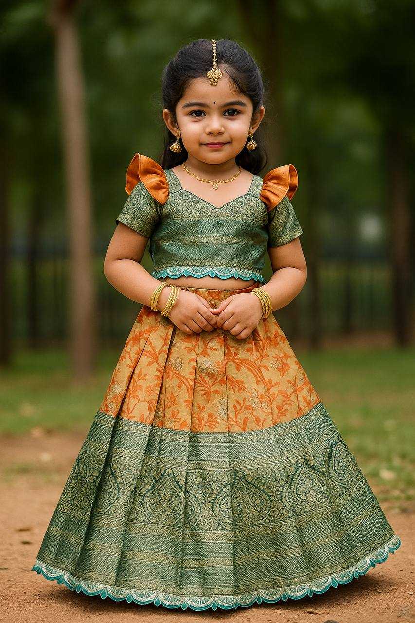Ynf Soft Silk KESH709 05 Kids Wear Wholesale Kids Lehenga Choli Girls Ethnic Wear Kids Wedding Outfits Manufacturer- Kapda Export