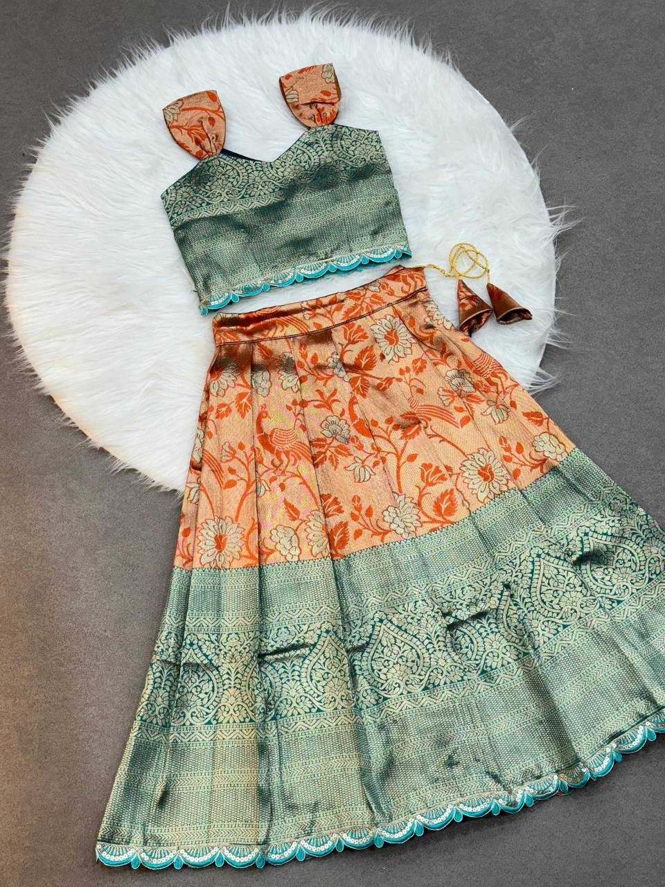 Ynf Soft Silk KESH709 05 Kids Wear Wholesale Kids Lehenga Choli Girls Ethnic Wear Kids Wedding Outfits Manufacturer- Kapda Export
