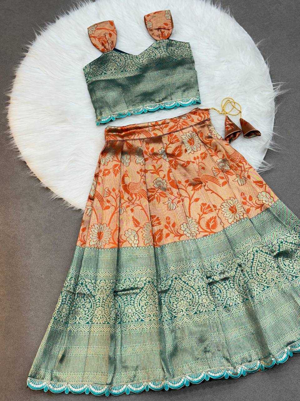 Ynf Soft Silk KESH709 05 Kids Wear Wholesale Kids Lehenga Choli Girls Ethnic Wear Kids Wedding Outfits Manufacturer- Kapda Export